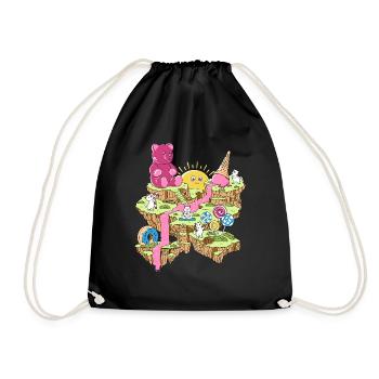 Sweet Wonderland - Drawstring Bag - black - Front