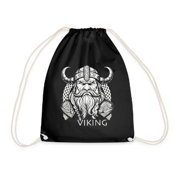 Viking - Drawstring Bag - black - Front