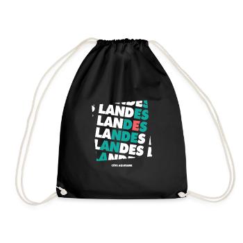 025 LANDES - Sac de sport léger - noir - Devant
