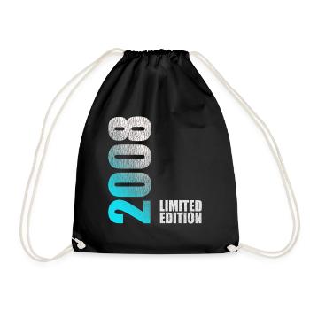 16ème anniversaire garçon fille 16 ans 2008 - Sac de sport léger - noir - Devant