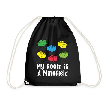 Brick Builder Brick Building Master Builder - Drawstring Bag - black - Front