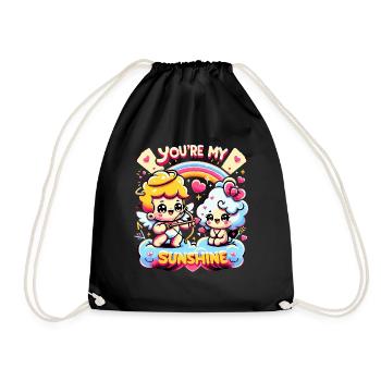 Tu es mon rayon de soleil - Sac de sport léger - noir - Devant