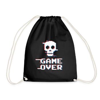 Game Over - Drawstring Bag - black - Front