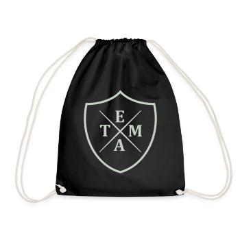 Team Crest - Drawstring Bag - black - Front
