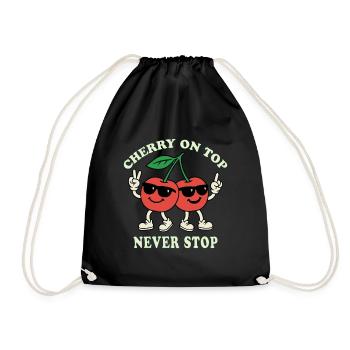 Cerise sur le gâteau - Sac de sport léger - noir - Devant