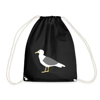 seagull mouette - Sac de sport léger - noir - Devant