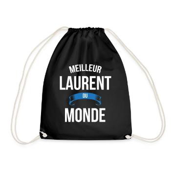 Meilleur Laurent du monde homme - Sac de sport léger - noir - Devant