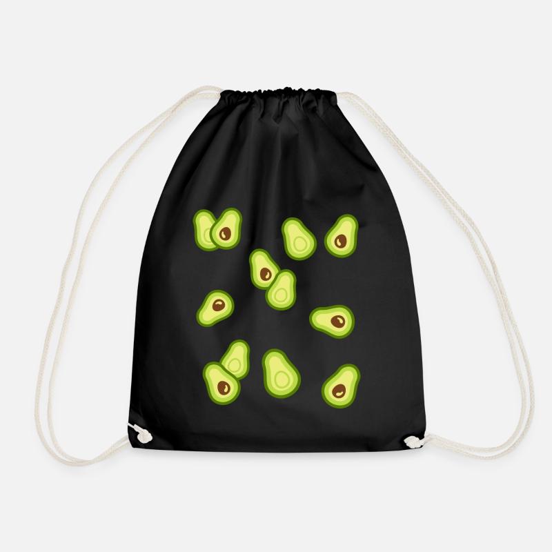 Avocado - Turnbeutel - Schwarz