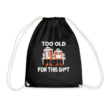 90er 90s Support de stockage Disquette Cassette Sur Banque - Sac de sport léger - noir - Devant