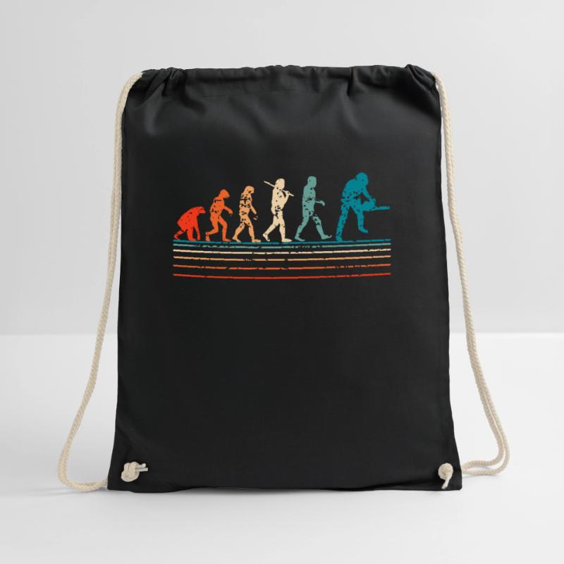 Rétro évolution bûcheron tronçonneuse bois forêt Sac de sport léger