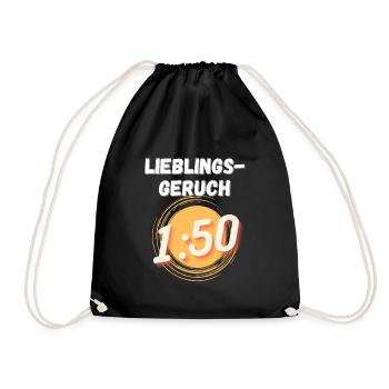 Lieblingsgeruch 1:50 DDR Zweitakt Trabbi Humor - Turnbeutel - Schwarz - Vorne
