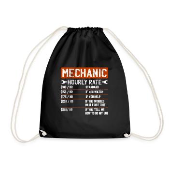 Moteur mécatronique de mécanicien automobile disant cadeau - Sac de sport léger - noir - Devant