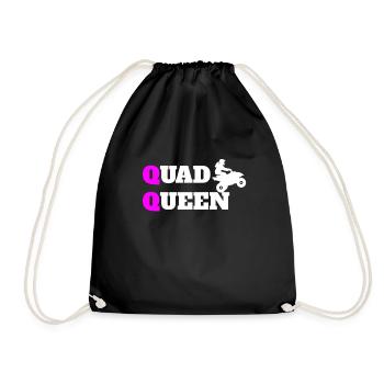 Quad ATV UTV Offroad Racing - Drawstring Bag - black - Front