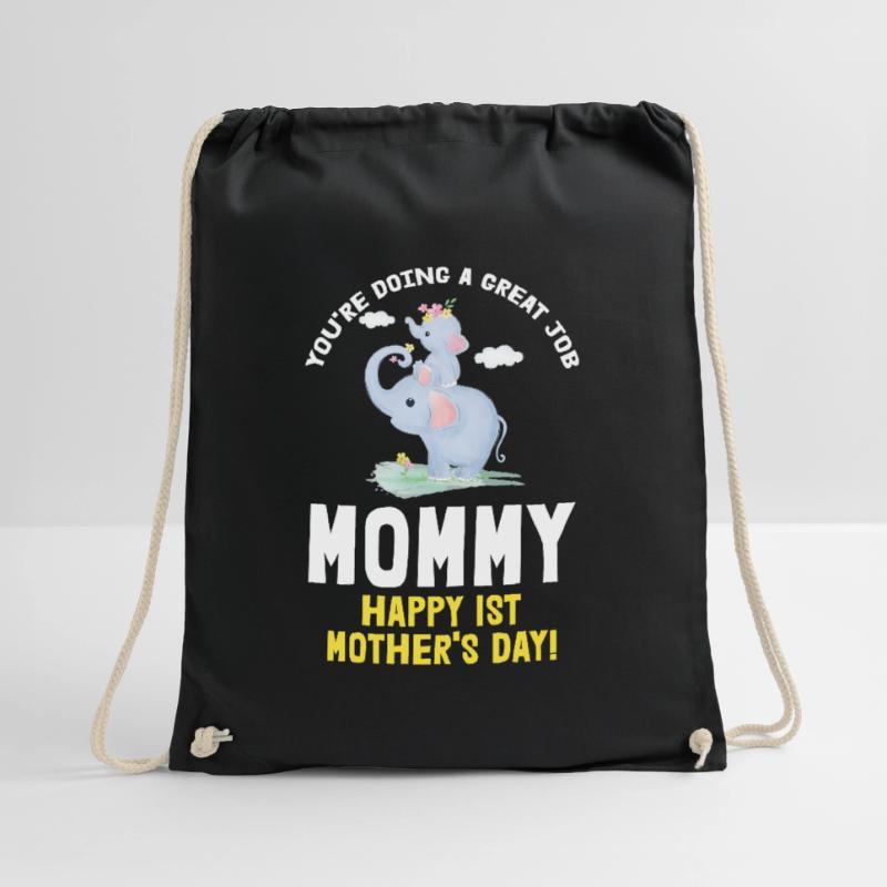 Muttertag Mutter Mummy Erster Elefant Geschenk Turnbeutel