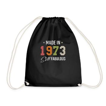 Vintage 1973 73 Anniversaire Rétro Millésime cadeau - Sac de sport léger - noir - Devant