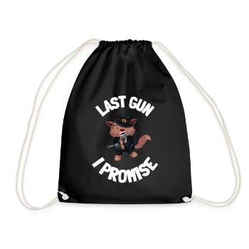 Gunaholic Guns Lover & Pro Gun Laws Shooting Range - Drawstring Bag - black - Front