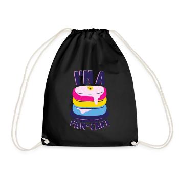 Pansexual Pride Flag LGBT Gay LGBTQ Awareness - Drawstring Bag - black - Front