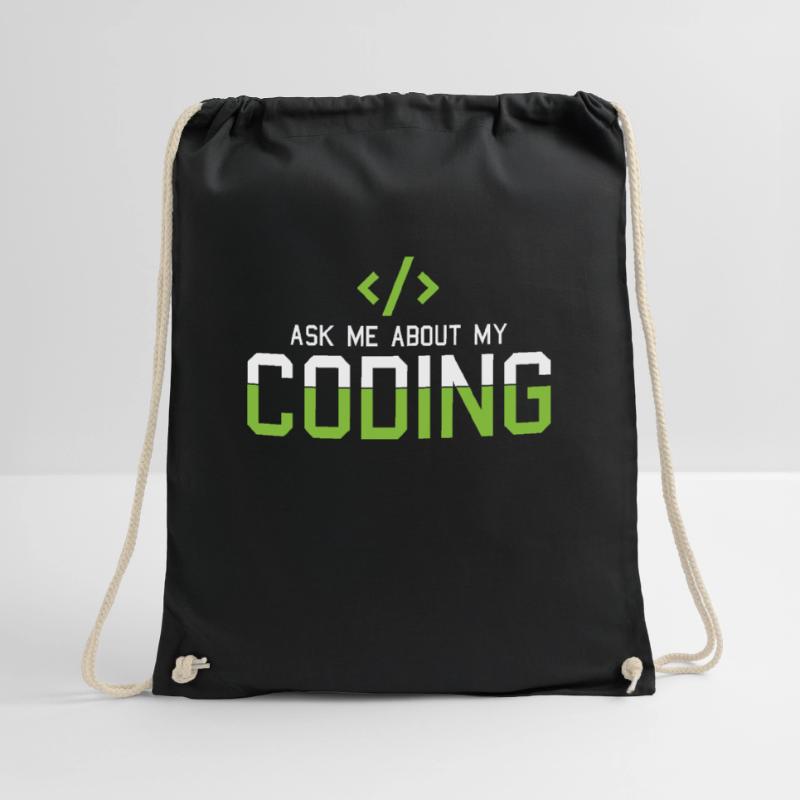 Hacking Programmierer Hacker Code Coding Geschenk Turnbeutel