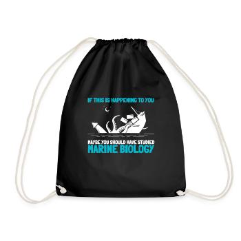 Future Marine Biologist Ocean Biology Student - Turnbeutel - Schwarz - Vorne