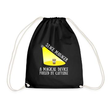 Stage Director Crew & Stage Manager Theater - Drawstring Bag - black - Front