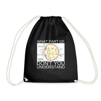Ophthalmologist Optometrist Optometry And Optician - Drawstring Bag - black - Front