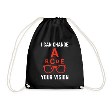 Ophthalmologist Optometrist Optometry And Optician - Drawstring Bag - black - Front