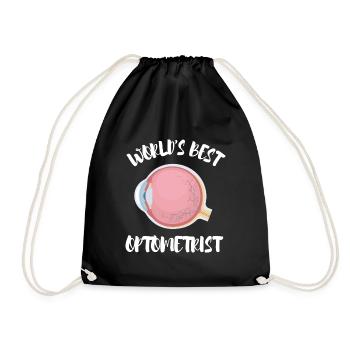 Ophthalmologist Optometrist Optometry And Optician - Drawstring Bag - black - Front
