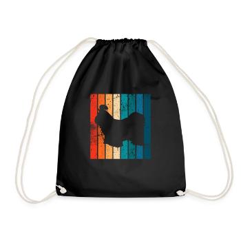 Shih Tzu dog lover Retro vintage Gift idea - Turnbeutel - Schwarz - Vorne