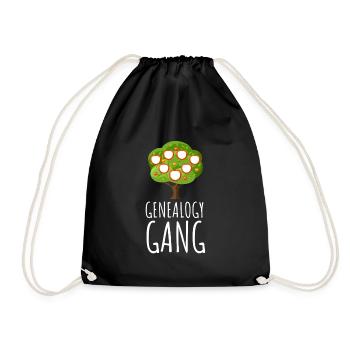 Genealogist Family Historian Genealogy Genealogist - Drawstring Bag - black - Front