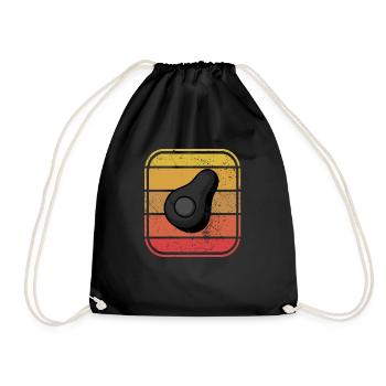 Avocat Vegan Lover Retro Veggie Diet Idée cadeau - Sac de sport léger - noir - Devant