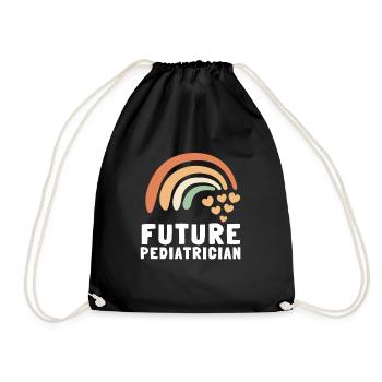 Pediatric Pediatrician Pediatrics Nurse Toddle - Drawstring Bag - black - Front