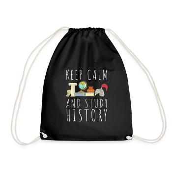 Research Historian Museum Curator And Archivist - Drawstring Bag - black - Front