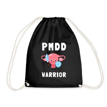 PMDD Awareness Premenstrual Syndrome Menstrual - Turnbeutel - Schwarz - Vorne