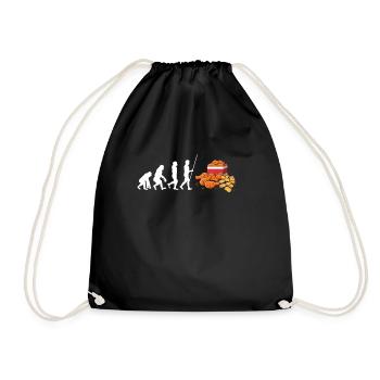 Chicken Wings Fried Chicken And Chicken Nuggets - Turnbeutel - Schwarz - Vorne