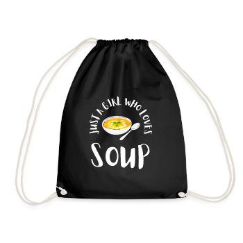 Soupe en conserve Liquide Nourriture Cook Restaurant Gourmand - Sac de sport léger - noir - Devant