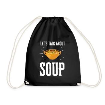 Soupe en conserve Liquide Nourriture Cook Restaurant Gourmand - Sac de sport léger - noir - Devant