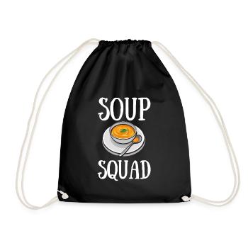 Soupe en conserve Liquide Nourriture Cook Restaurant Gourmand - Sac de sport léger - noir - Devant