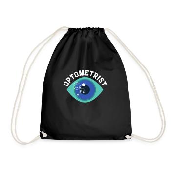 Ophthalmologist Optometrist Optometry And Optician - Drawstring Bag - black - Front