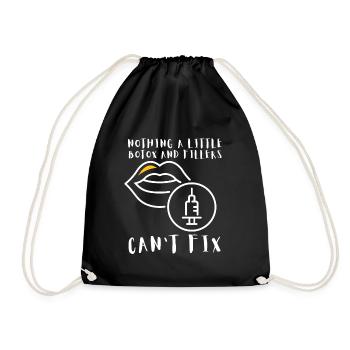 Botox Plastic Surgery And Aesthetic Nurse Injector - Drawstring Bag - black - Front