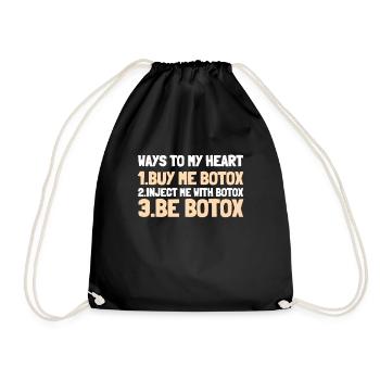 Botox Plastic Surgery And Aesthetic Nurse Injector - Drawstring Bag - black - Front