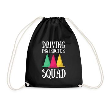 Driving Instructor Driver Car Parking Exam Driving - Turnbeutel - Schwarz - Vorne
