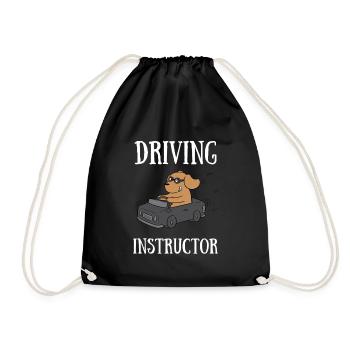 Driving Instructor Driver Car Parking Exam Driving - Turnbeutel - Schwarz - Vorne