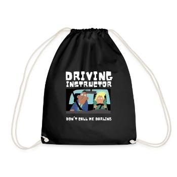 Driving Instructor Driver Car Parking Exam Driving - Turnbeutel - Schwarz - Vorne