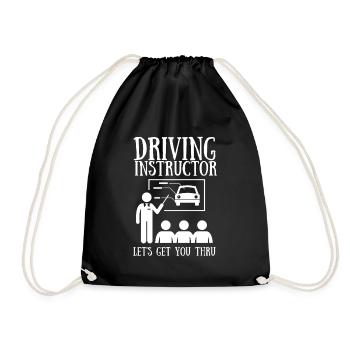 Driving Instructor Driver Car Parking Exam Driving - Turnbeutel - Schwarz - Vorne