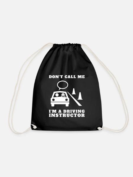 Driving Instructor Driver Car Parking Exam Driving - Turnbeutel - Schwarz