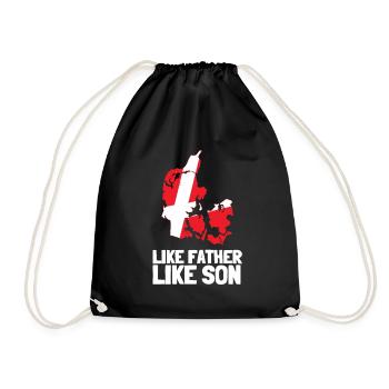 Like Father Like Son Heritage Origin Father's Day - Turnbeutel - Schwarz - Vorne