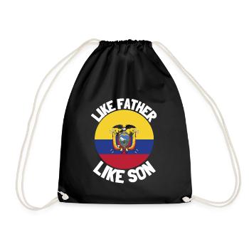 Like Father Like Son Heritage Origin Father's Day - Turnbeutel - Schwarz - Vorne