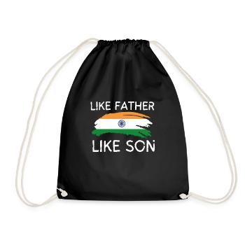 Like Father Like Son Heritage Origin Father's Day - Turnbeutel - Schwarz - Vorne