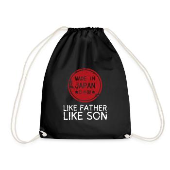 Like Father Like Son Heritage Origin Father's Day - Turnbeutel - Schwarz - Vorne