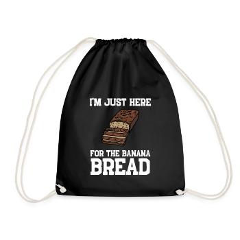 Banana Pudding Banana Bread Fruit Dessert Cooking - Drawstring Bag - black - Front